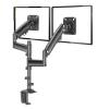 ROREAJVH H180 22" - 32" Gas Spring Dual Monitor Desk Stand Arm Full Motion LCD TV Stand 2-12kg Long Arm Clamp Grommet(2020 x-axis-s) view 1