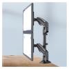 ROREAJVH H180 22" - 32" Gas Spring Dual Monitor Desk Stand Arm Full Motion LCD TV Stand 2-12kg Long Arm Clamp Grommet(2020 x-axis-s) view 2