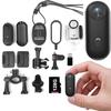 4k Mini Body CameraSmall WiFi Action CameraSports Cam WearableMagnetic Necklace Thumb Camera for Lecture, Cycling, Travel, Pet Walking Outdoors Activities (1080P Black-128G) view 1
