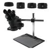Lab Microscope Accessories 7-45X 3.5X-90X Trinocular Stereo Zoom Microscope Phone Soldering Repair Platform Stand with 0.5X 1.0X 0.7X 2.0X Objective Lens(1.0X 0.5X 0.7X 2.0X) view 1