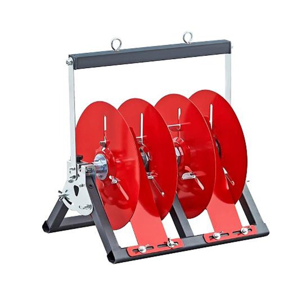 BXKCFYBSQ Wire Spool Rack,Multi-Spool Wire/Cable Dispenser,Heavy Duty Wire Spool Holder,1/2/3/4/5 Rods and Trays,for Construction Site and Retail Use(35x38x28cm)