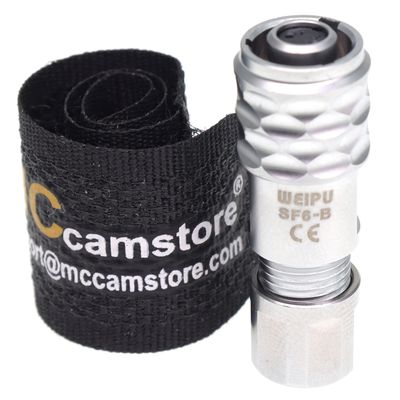 2Pin BMPCC 4K Connector Black Magic SF6 2Pin Female Plug Connectors for Blackmagic Pocket Cinema 4k 6K Camera Power Cable