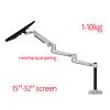 ADBWEKKF 8013 LCD Screen Desktop Full Motion Three 15-32" 17-38" Monitor Stand Mechanic Spring Arm Aluminum Monitor 1-10kg 3-11kg(8013II 45cm Black) view 3