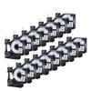 15PK Label Tape Compatible with D1 Compatible with Use with Label Makers LM160 LM280 and Models 45013 40913 43613 45018 45016 53713 45010(Red on Clear) view 1
