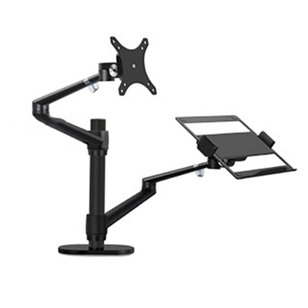 ADBWEKKF 145-180mm Thick Desk OL-3L-TK Aluminum Multifunction 10"-17" Ergonomics Desk Laptop Stand 32" Monitor Desktop(with Long Pole)
