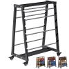 SELEWARE Heavy-Duty 8-Rod Wire Spool Rack  400lb Capacity Cable Caddy & Dispenser with Locking Wheels, Adjustable Spool Rods for Electrical, Industrial & Retail Use view 1