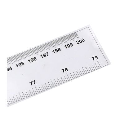 JOEBO Microscope Kit 1m/1.5m/2m Film Ruler Calibration Transparent Flexible Film Scale 0.1mm/0.5mm Measuring Tools Soft Tape Straightedge Microscope Lens Adapters(200CM (Scale 0.1mm))