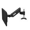 (20cm High Column) 10-27" Air Press Gas Strut 1.5-5.5kg Tilt LCD Desktop Mount 360 Rotate Swivel Monitor Table Bracket Stand(Black) view 1
