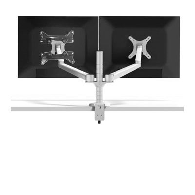 ADBWEKKF Aluminum OA-4S 10-27" Double Arm Dual Screen Desktop Mount Monitor Table Stand Pad Desk Mount Stand Monitor Bracket Shelf(with adaptors)