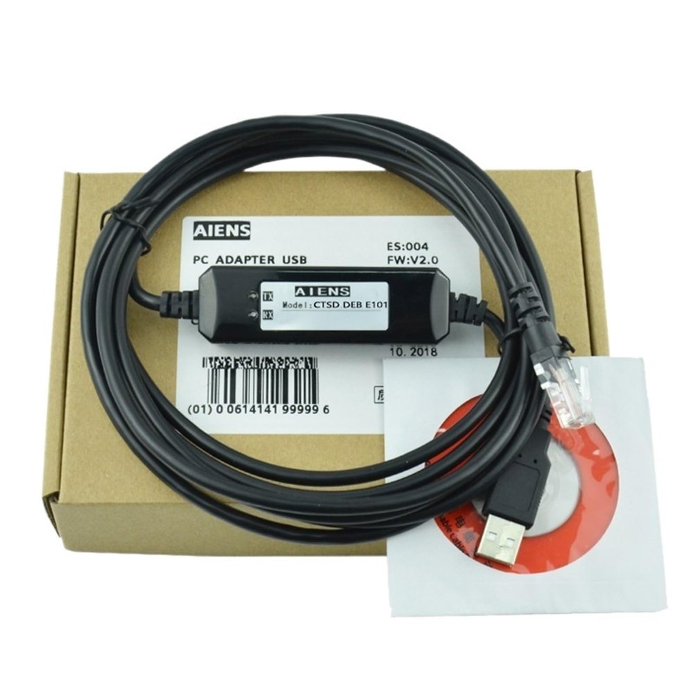 WITPKKL Suitable for H1A H2A E10 servo Drive Programming Cable Debugging Data Download line USB