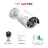 JUCFRDNJ 5MP 4MP Audio IP Surveillance Camera POE H.265 Night Vision Waterproof IP66 CCTV Camera P2P Home for POE System(1PC 5MP POE) view 2