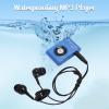 ASHATA MP3 Player for Swimming, 8GB Memory Portable Underwater Music Player with Headphones, Underwater Pressure up to 10 Feet, for Surfing Water Sports (Blue) view 2
