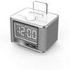 HeiDD Digital Alarm Clock Radio - Multi-Function Card Music Player,Smart Alarm Clock, Radio,Mobile Phone Tablet USB Charging Full Screen(White) view 1