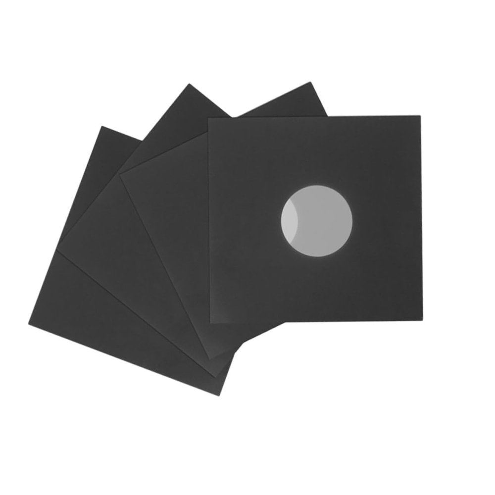 Hoement 4pcs Vinyl Record Sleeves Cover Protective Album Jackets Dustproof Stain Resistant