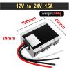 HRYBTCB 1pcs DC DC Converter 12V to 24V Boost Converter 12V Step up to 24V Power Supply Inverter 1A~65A Voltage Regulator(15A Aluminum XL) view 2