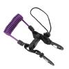 Drfeify Diving Camera Lanyard with Spring Design, High Elasticity, 304 Stainless Steel Wire, Quick Release Hooks, Purple view 4