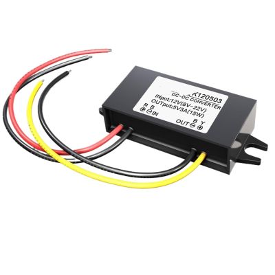 1pcs DC DC Converter 12V to 5V 3A 15W Converter 12V to 3.3V3.7V4.2V5V6V7.5V9V DC DC Step-Down Module Converter 12/5v(Output Current 1A,12V_5V)