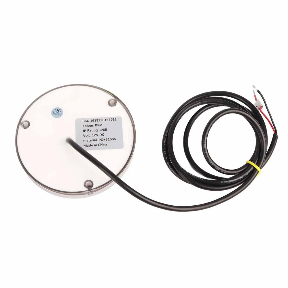 LED Underwater Light Underwater Boat Lamp 135 Luminous Angle IP68 Waterproof Shock Resistance for(WHITE)