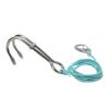 Drfeify Double Crochet with Stainless Steel Drift for a Stable Underwater Position, Suitable for Night Divers, 316 in Stainless Steel + Brin 7 Cord (Luminous Sky Blue) view 2