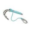 Drfeify Double Crochet with Stainless Steel Drift for a Stable Underwater Position, Suitable for Night Divers, 316 in Stainless Steel + Brin 7 Cord (Luminous Sky Blue) view 3