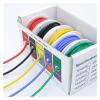 HAZEK 5-Color Silicone Wire Kit (16-30AWG) for DIY Electronics Catholic(Rojo,24AWG 5x5M) view 1