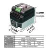 1pc 110V Variable Frequency Converter Motor Inverter VFD 0.4-7.5kw Single-Phase 110v Input Three-Phase 110 Output(3KW 110v) view 3