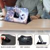 for Lenovo Tab M9 Case 9 Inch 2023 / Tablet Nook 9" (2024),360 Degree Rotating Case Protective Cover with Kickstand and with Magnetic Closure,White Owl view 4
