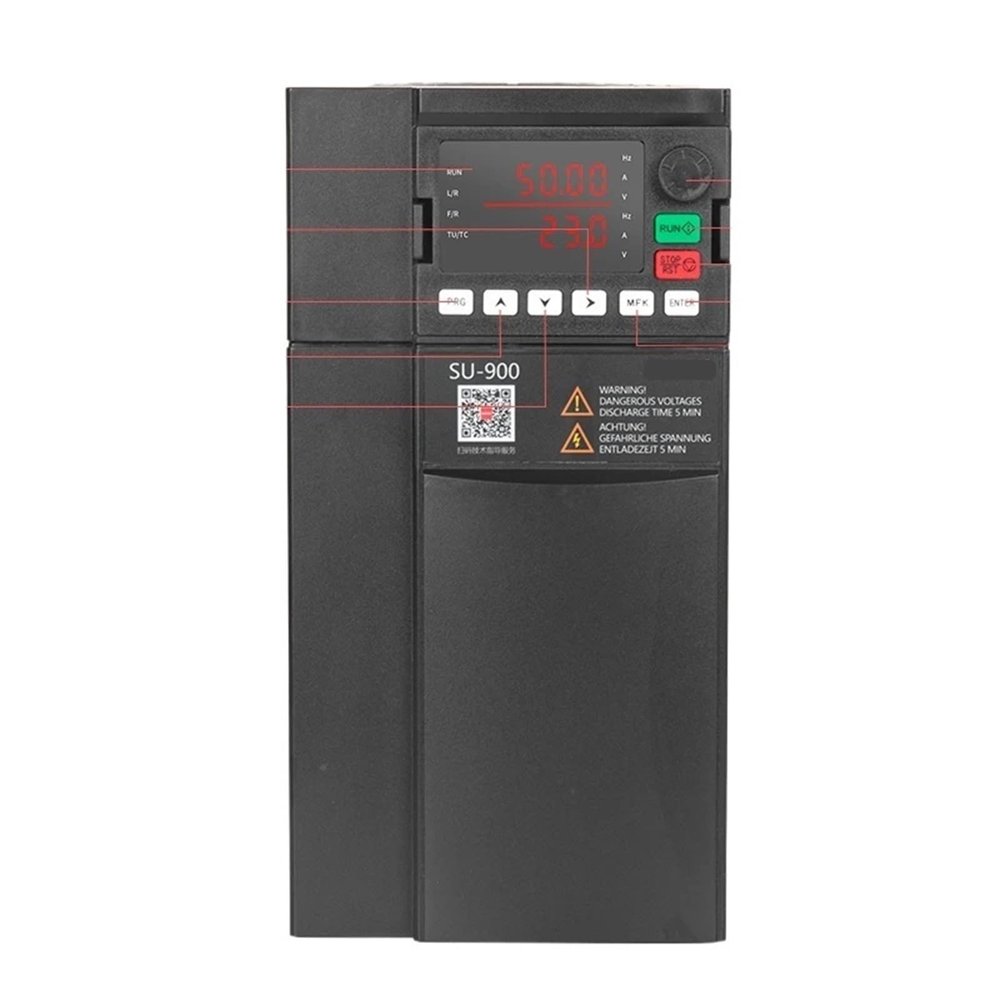 1pc SU800 High-Performance Inverter 220V380V 0.75KW/1.5KW/2.2KW Variable Frequency Drive Converter for 3 Phase Motor(2.2KW 220V)