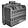 TE Connectivity/AMP Brand, Dynamic 1100D REC HSG 24P X Black (200 Items) view 1