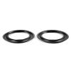 Keenso Pack with 2 6-inch Perforated Rubber Edge Loudspeaker Repair Parts, Rubber, Ideal for Restoring The Speakers, Black view 4
