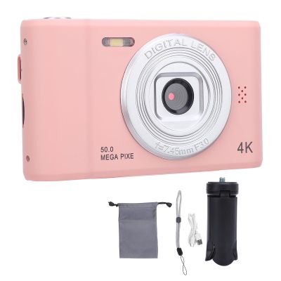 4K 50MP Compact Digital Camera with 2.4 Inch Color Screen, 8X Digital Zoom, Anti Shake Technology and Built in Microphone for High Definition Photography and Video Recording (No Memory Card)