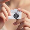 GOWENIC Vintage Camera with Keychain, Video Camera Compact 1080P FHD 2MP Photos Portable Cam with LED Fill Light, for Daily Photo Taking (White) view 4