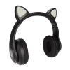 aqxreight Glowing Cat Ears Headphone Bass Foldable Headwear Breathing Lamp Headset. The. Rich. and. Bass. a. Sound. Quality. Moving. of. has. Unit. Strong. Experience. 40mm. Listening. (Black) view 4