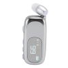 Sorandy Retractable Wireless Headset Headphone, Clamp/Holder on Earpiece Headset with LCD Digital Power Display, Stereo Earphone for Workout, Sports, Running, Trucker Driver (Electroplated Bright view 1