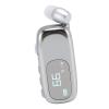 Sorandy Retractable Wireless Headset Headphone, Clamp/Holder on Earpiece Headset with LCD Digital Power Display, Stereo Earphone for Workout, Sports, Running, Trucker Driver (Electroplated Bright view 2