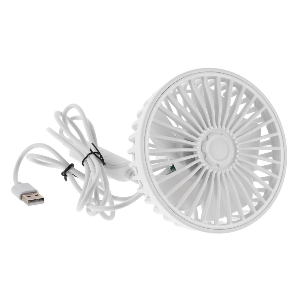 Cabilock 360Degree USB Powered Speed Rotatable Automotive Vent Fan Compact Design for Vehicle Truck Suv Rv Enhances Air Circulation Space Saving