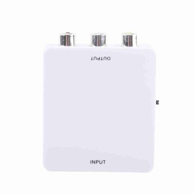 CFTGIW Digital HD Input to Composite Video AV CVBS A Converter 720p/1080p White HD Input ConverterHD to AV ConverterHD AdapterHD AdapterDigital (White)
