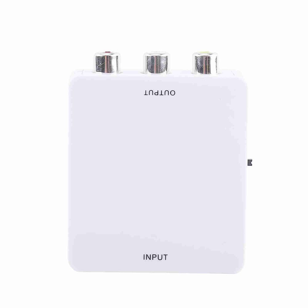CFTGIW Digital HD Input to Composite Video AV CVBS A Converter 720p/1080p White HD Input ConverterHD to AV ConverterHD AdapterHD AdapterDigital (White)