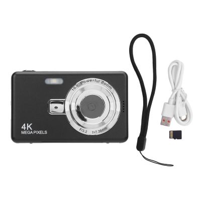 2.4inch Digital Camera with 16X Zoom 50MP High Resolution for Beginners, 4K Video Recording, Anti Shake Stabilization, Built in Fill Light, USB C Charging Port, Vintage Style Gi (32GB)