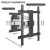 Corner TV Wall Mount for 65 75 77 85 86 inch TVs,Long Arm Full Motion TV Bracket for 50-90 inch Extension Articulating Arm Swivel and Tilt, Avoid outlets Hold 154lbsMax VESA 650x600. view 2