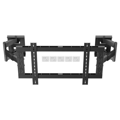 Heavy Duty Corner TV Wall Mount for 120 115 110 100 98 86 85 75 inch TVs.Ultra-Thin recessed wall Mount with Full Motion, Swivel, Tilt, Extension.MAX VESA 800x600mm, Holds 264 lbs.