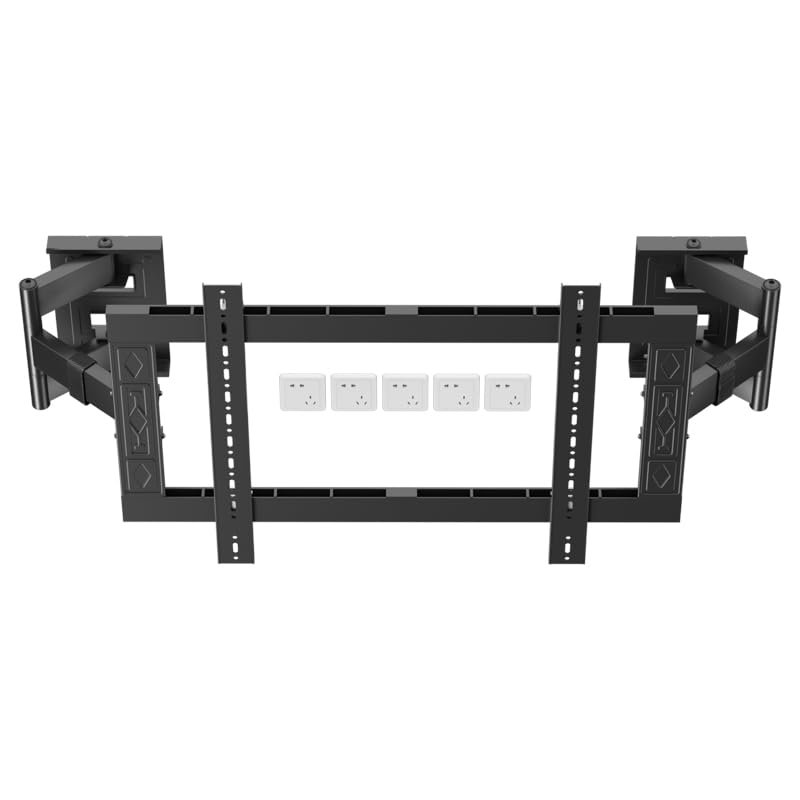 Heavy Duty Corner TV Wall Mount for 120 115 110 100 98 86 85 75 inch TVs.Ultra-Thin recessed wall Mount with Full Motion, Swivel, Tilt, Extension.MAX VESA 800x600mm, Holds 264 lbs.