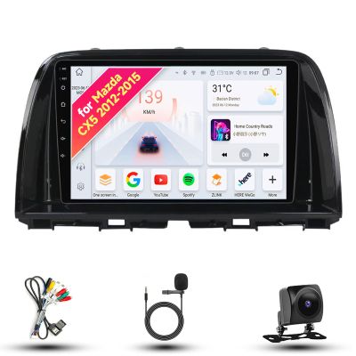 8CORE 8+256GB Radio for Mazda CX-5 CX5 2012-2015 Android 13 9" IPS Touch Screen, Car Stereo with CarPlay & Android Auto, GPS Navigation DSP SWC 5G WiFi Camera