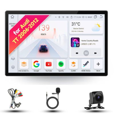 8CORE 8+128GB 13" Radio for Audi TT 2006-2012 Android 13 13" QLED Touch Screen, Car Stereo with CarPlay & Android Auto, GPS Navigation DSP SWC 5G WiFi Camera