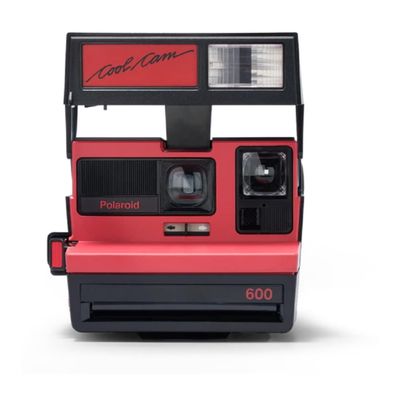 Polaroid 600 Cool Cam Instant Film Camera Retro Red & Black Vintage Refurbished Compatible with 600 Film (Renewed)