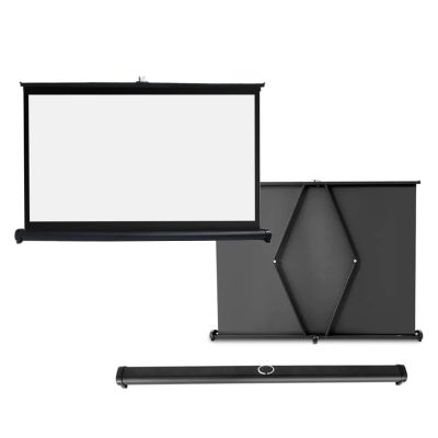 SXKJQER Portable Projector ScreenDesktop Projection ScreenMobile Projection Screen, Lightweight Carry Durable Easy Pull Out System for Schools Meeting Conference Indoor Outdoor Use(16:9,40")