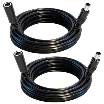 7.4mm x 5.0mm DC Power Extension Cable, 2-Pack Male to Female Jack Connector 16AWG 16.4FT, for Laptop, Solar Controller, Power Supply Adapter Cord