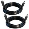 7.4mm x 5.0mm DC Power Extension Cable, 2-Pack Male to Female Jack Connector 16AWG 16.4FT, for Laptop, Solar Controller, Power Supply Adapter Cord view 1