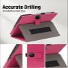11.5" Case for TCL NXTPAPER 11 Plus Android Tablet (Model 9469X), PU Leather Folding Cover with Pen Holder and Wrist Strap, Business Travel Portable (Rose Red) view 3