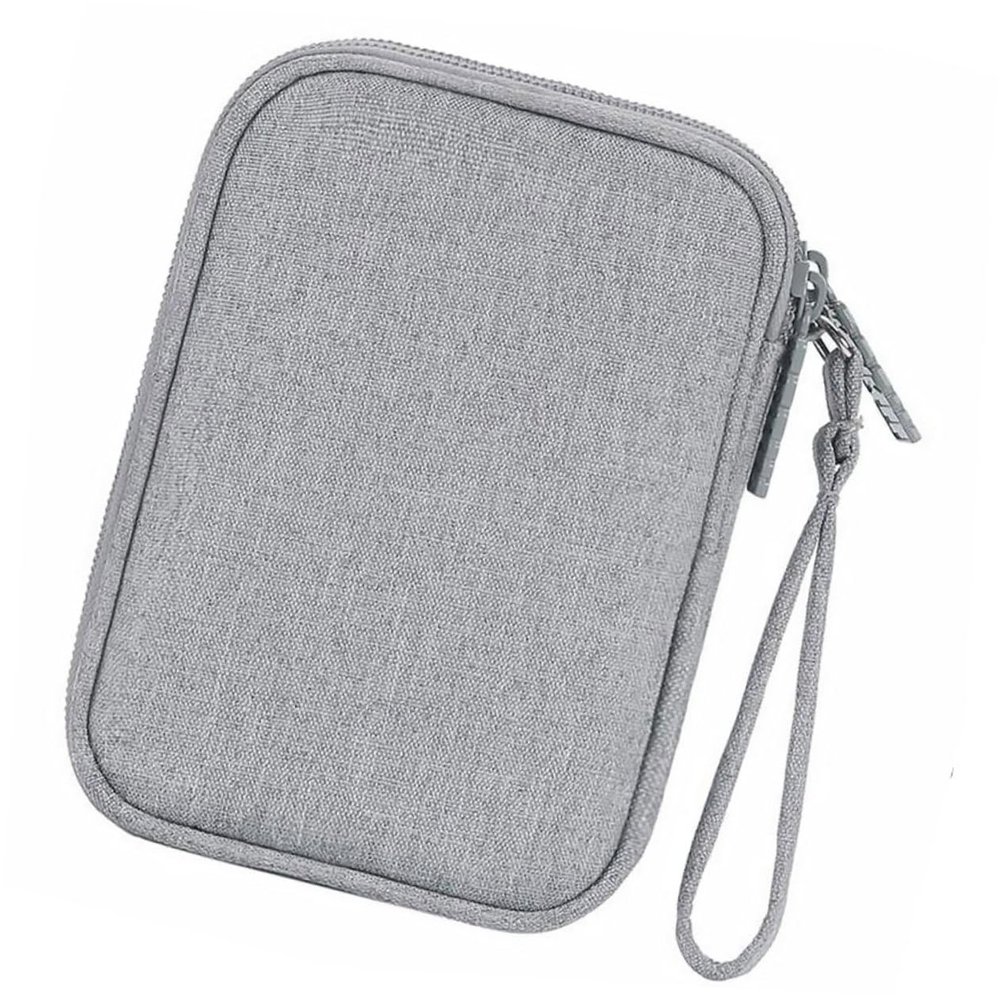 Mikinona 1Pc Earphone Handbag Multi Functional Data Cable Organizer Pouch for Travel Compact Storage Bag for Earphones Cords and Electronics Accessories Single Layer